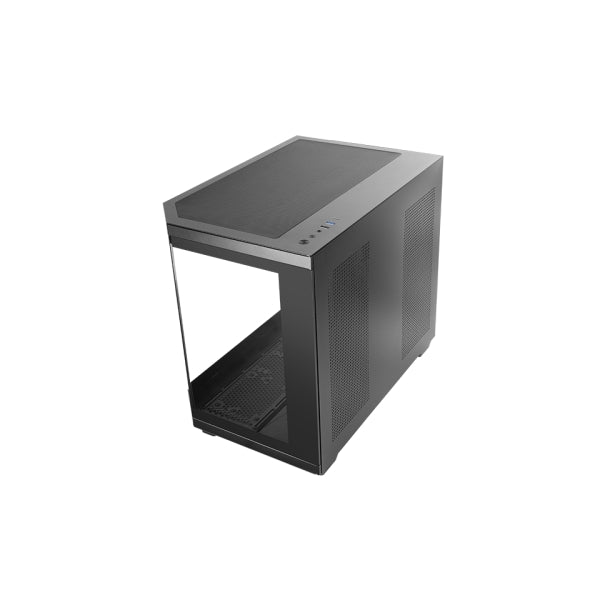 Mars Gaming MC-3TCOREM Minitorre Ultracompatta - Supporto MicroATX/Mini-ITX - Triplo Vetro Temperato - Doppia Camera - 5 Slot di Espansione - 435x287x370mm