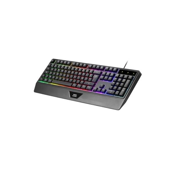 Combo Pack Gaming Mars Gaming MCP124PRO 4 in 1 - Tastiera Ibrida H-Mech - Layout Francese AZERTY FR - Mouse 3200dpi - Tappetino Nanotessile
