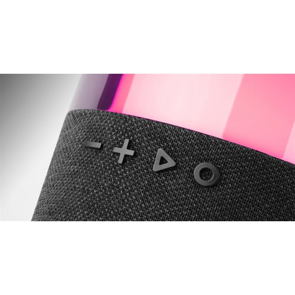 Mars Gaming MS-FLOW Altoparlante Bluetooth 15W - Luci RGB 360 Gradi - Batteria 2000mAh - Compatto - Portata fino a 10m - Colore Rosa