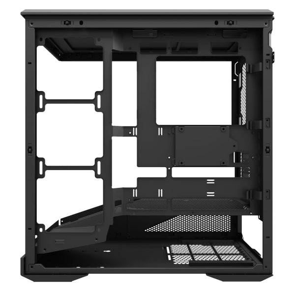 Abysm Arian Frame A400 Black Case Tower ATX, ITX, Micro ATX - Laterale e Frontale Vetro Temperato - 3.5" e 2.5" - USB-A, USB-C e Audio - 4 Ventilatori ARGB Installati - Supporta Raffreddamento Liquido