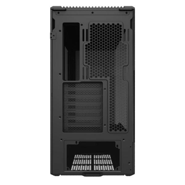Abysm Arian Frame A400 Black Case Tower ATX, ITX, Micro ATX - Laterale e Frontale Vetro Temperato - 3.5" e 2.5" - USB-A, USB-C e Audio - 4 Ventilatori ARGB Installati - Supporta Raffreddamento Liquido