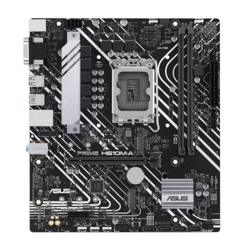 Asus Prime H610M-A-CSM Placa Base Intel 1700 2x DDR5, 2x M2, 4x Sata III, PCIe 3.0, 4.0, USB 2.0, 3.2, RJ-45, HDMI, DisplayPort, VGA MicroATX