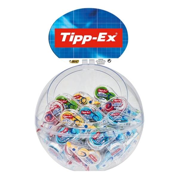 Tipp-Ex Mini Pocket Mouse Fashion Espositore con 40 Nastri Correttori 5mm x 6m - Resistente - Scrittura Istantanea