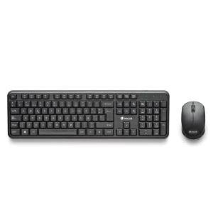NGS Kit Tastiera Wireless e Mouse Wireless 1200dpi - Italiano - 12 Tasti Multimediali - Indicatori LED - Colore Nero
