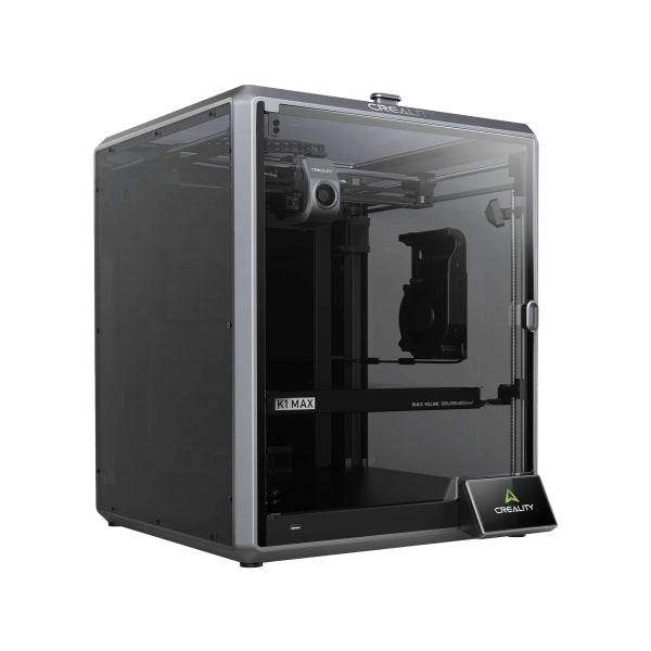 Creality K1 MAX Impresora 3D Cerrada - Volumen 30x30x30cm - Impresion de Alta Velocidad de 600mm/s - Lidar y Camara Inteligente IA - Flujo de 32mm³/s y Enfriamiento Dual - USB, Ethernet, WiFi