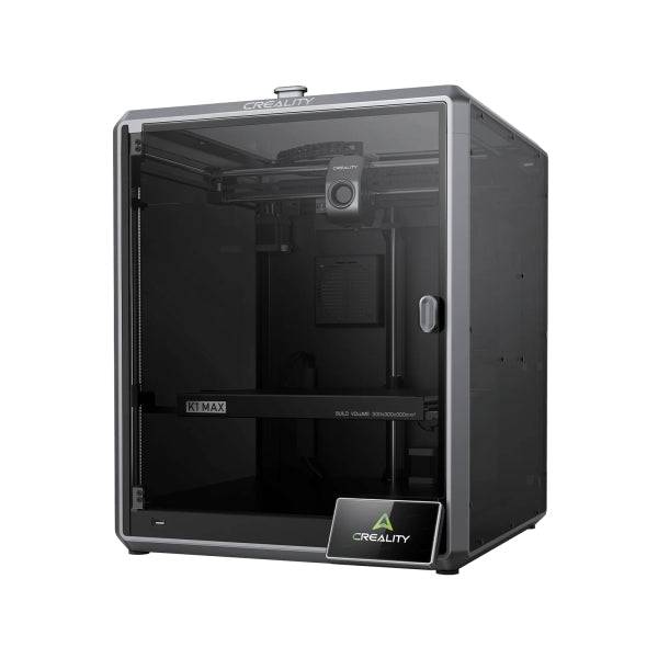 Creality K1 MAX Impresora 3D Cerrada - Volumen 30x30x30cm - Impresion de Alta Velocidad de 600mm/s - Lidar y Camara Inteligente IA - Flujo de 32mm³/s y Enfriamiento Dual - USB, Ethernet, WiFi