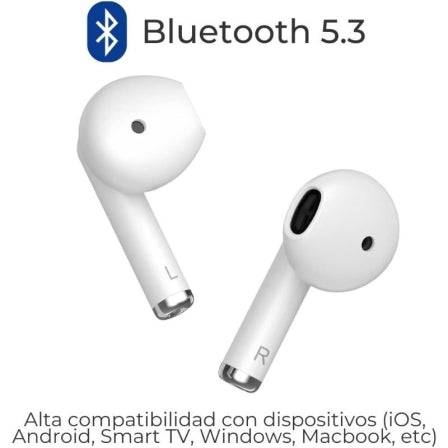 ZTE Buds 2 Auricolari True Wireless - Bluetooth 5.3 - 25h Autonomia - Resistenza IPX4