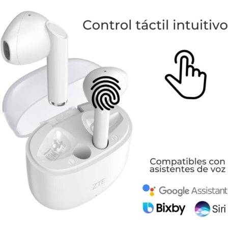 ZTE Buds 2 Auricolari True Wireless - Bluetooth 5.3 - 25h Autonomia - Resistenza IPX4