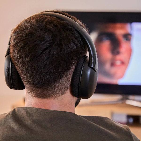 Energy Sistem SoundReel TV Cuffie per TV - Connessione RF, Bluetooth, Ottico e Jack - Fino a 18h di Batteria - Compatibile con Tutti i TV - Colore Nero