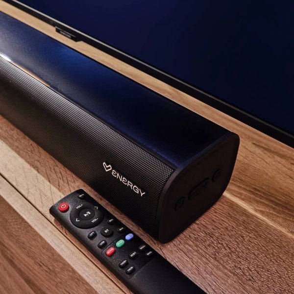 Energy Sistem Soundbar Barra Sonora USB 120W - HDMI ARC - Connessione Ottica e Jack 3.5mm - Bluetooth - Regolazione Bass/Treble - Telecomando e Kit Montaggio Parete