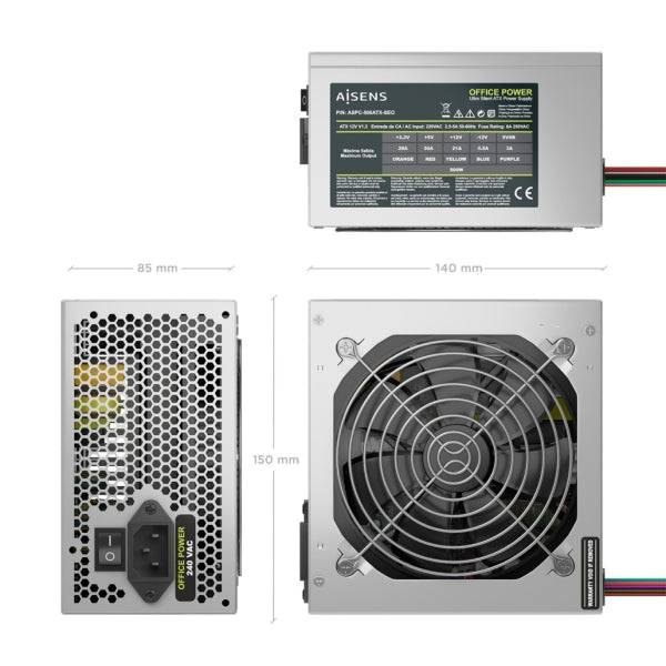 Aisens ASPC-500ATX-SEO Alimentatore 500W ATX OEM - Ventilatore 120mm