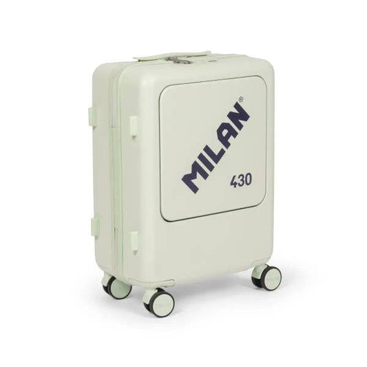 Milan Coleccion 430 Valigia Trolley Rigida - 4 Ruote Doppie 360° - Chiusura con Combinazione 3 Cifre - Apertura Indipendente Scomparto Principale e Frontale - Misure 55x40x23cm