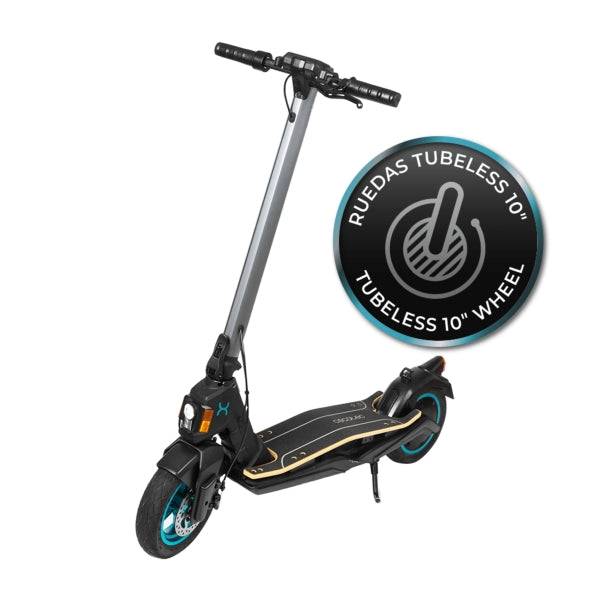 Cecotec Bongo Serie S+Infinity Monopattino Elettrico - 750W - Autonomia 30km - Ruote 10" Tubeless - 4 Modalità di Guida - Freni a Disco e E-ABS - Velocità 25km/h - Tempo Ricarica 5h - Colore Nero