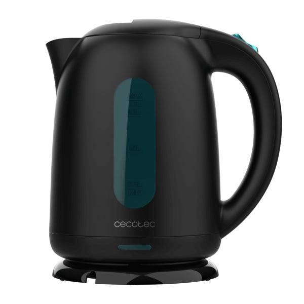 Cecotec Thermosense 180 Bollitore Acqua Elettrico - Potenza 2200W - Capacità 1.7L - Senza BPA - Filtro Anticalcare Rimovibile - Base Girevole 360° - Spegnimento Automatico - Colore Nero