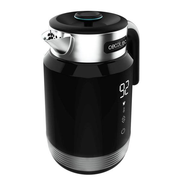 Cecotec ThermoSense 600 Touch Black Bollitore Elettrico - 2200W - Capacità 1,7L - Acciaio Inossidabile - Privo di BPA - Display Tattile - Regolazione Temperatura - Spegnimento Automatico - Colore Nero