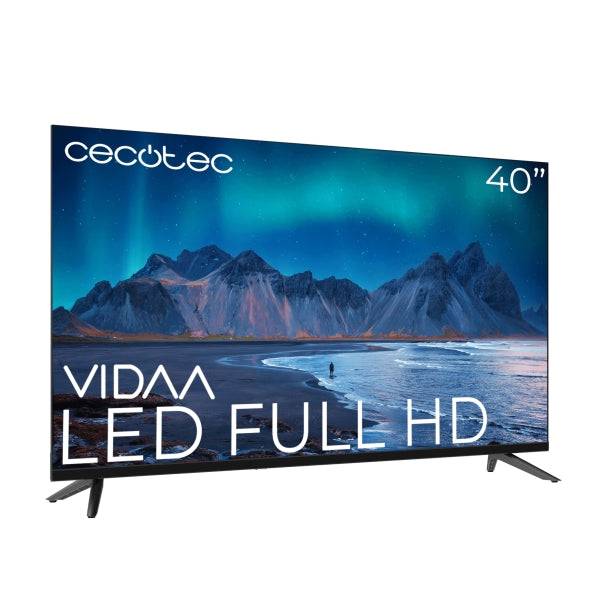 Cecotec A5 series ALF50040 Televisor Smart TV de 40" LED con Resolucion HD - Sistema Dolby Audio - Sistema Operativo VIDAA - WiFi Integrado - 3 HDMI - 2 USB - Altavoces 16W - Colore Nero