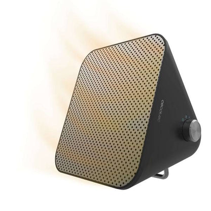 Cecotec ReadyWarm 1500 Max Ceramic Design Termoventilatore da Scrivania - 1500W - Riscalda fino a 15m2 - Termostato Regolabile - Funzionamento Silenzioso - Sistema di Sicurezza Triplo - Colore Nero