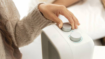Cecotec ReadyWarm 1500 Max Ceramic Rotate Termoventilatore da Tavolo - 1500W - Riscalda fino a 15m2 - Termostato Regolabile - 3 Modalità - Funzionamento Silenzioso - Sistema di Sicurezza - Colore Bianco