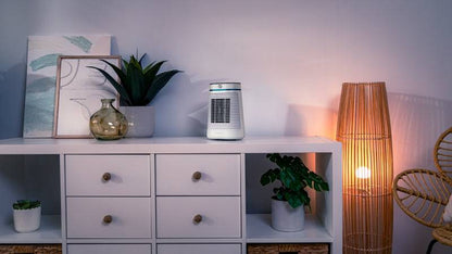 Cecotec ReadyWarm 1550 Max Ceramic Rotate Smart Termoventilatore da Tavolo - Potenza 1500W - Termostato Regolabile - Oscillante - Pannello Digitale - Sicurezza Tripla - Colore Bianco
