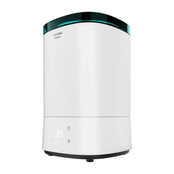 Cecotec Breeze Care 3000 Umidificatore d'Aria - 30W - Capacità di 5.5L - 330 ml/h - Controllo Umidità dal 30 al 90% - Copertura fino a 30m2 - Autonomia 24h - Modalità Notte - 21.4x21.4x33.3cm - Colore Bianco