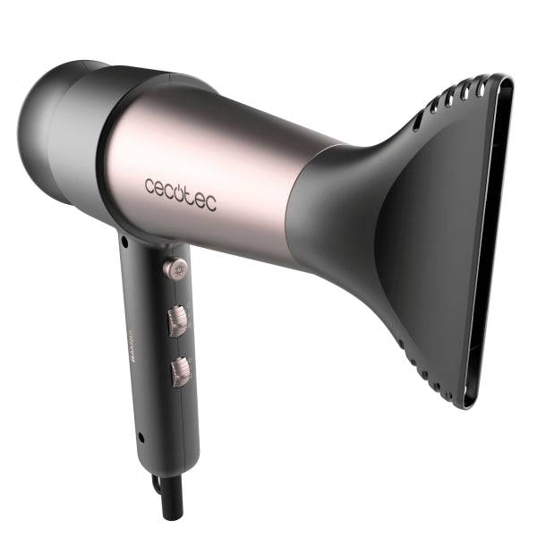 Cecotec Bamba IoniCare RockStar Retro Asciugacapelli - 2000W - Ioni Negativi - Diffusore - Funzione Aria Fredda - Controllo Regolabile di Temperatura e Velocità - Filtro Facile da Pulire - Colore Nero
