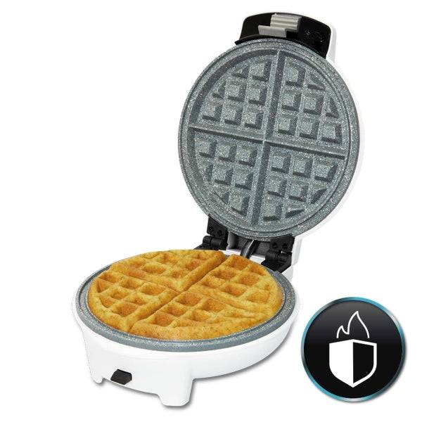 Cecotec Fun Gofrestone 3In1 Piastra per Waffle - Potenza 700W - Piastre Intercambiabili - Rivestimento Antiaderente - Indicatore Luminoso - Protezione Surriscaldamento - Base Antiscivolo - Colore Bianco