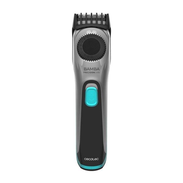 Cecotec Bamba PrecisionCare AllDrive Pro Regolabarba - Lame Titanio - Uso Wireless e con Cavo - Autonomia 75min - Lame Estraibili - Ergonomico - Grigio