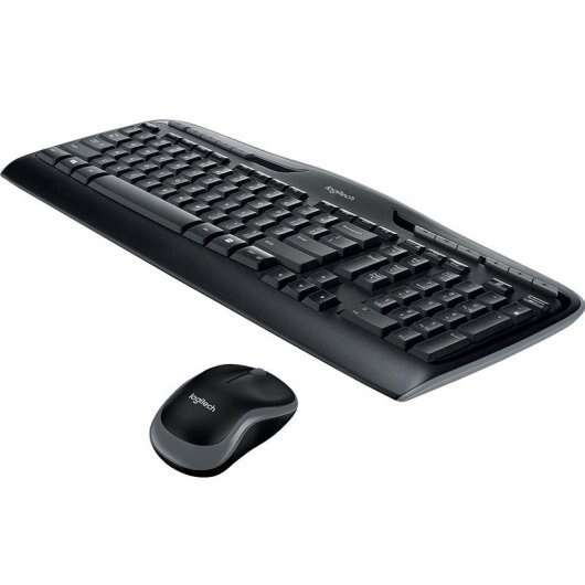 Logitech MK330 Pack Wireless Tastiera Multimediale + Mouse 3 Pulsanti - Uso Ambidestro - Colore Nero