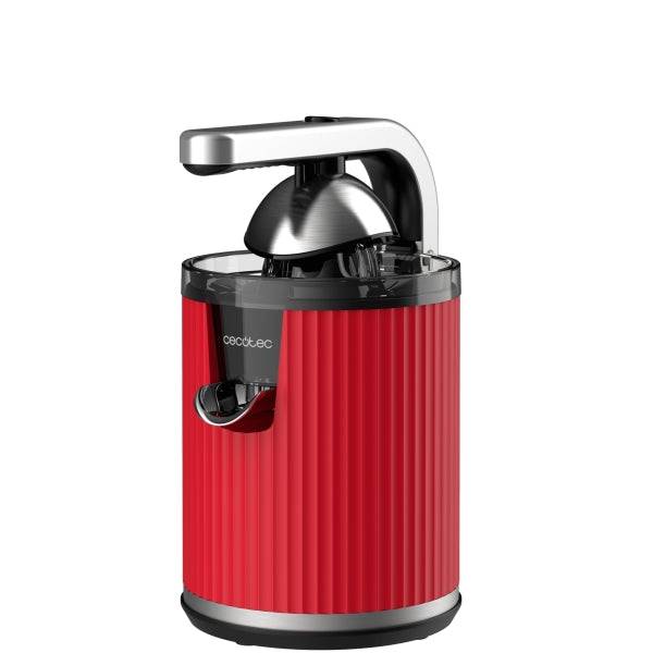 Cecotec Xqueeze RetroJuice 600 Spremiagrumi Elettrico - 600W - Filtro Acciaio Inossidabile - Coni Smontabili - Leva Pressione - Sistema Antigoccia - Pezzi Idonei Lavastoviglie - Colore Rosso