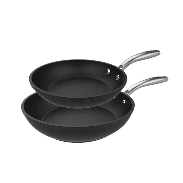 Cecotec Polka Fantasy Silver Confezione 2 Padelle 20 e 24cm - Rivestimento Antiaderente - Alluminio Forgiato - Privo di PFOA - Compatibile con Induzione - Manico Rivettato - Colore Nero