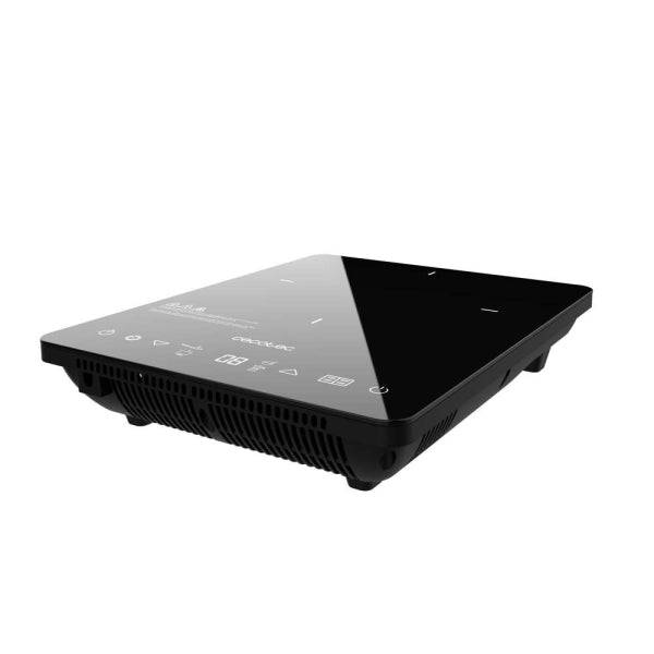 Cecotec Full Crystal Onyx Piastra a Induzione Portatile - 2000W - Temperatura da 60 a 260°C - Vetro Smaltato - Touchscreen - Timer - Diametro fino a 28cm - Regolabile - 35x28x7cm - Colore Nero