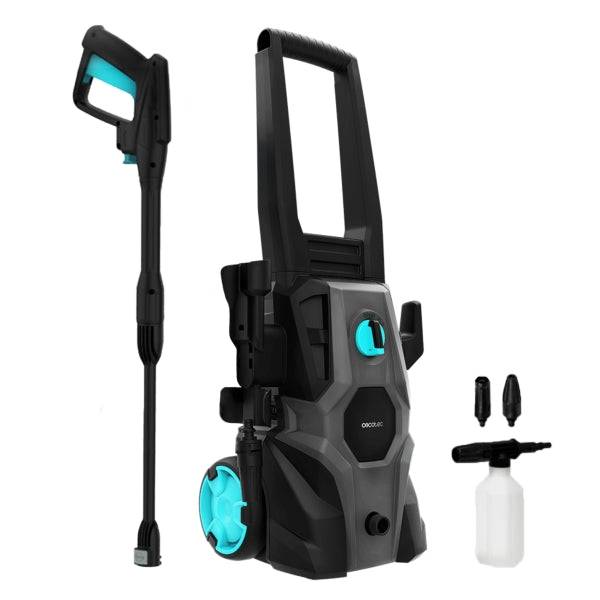 Cecotec HydroBoost 1400 EasyGo Idropulitrice - 1400W - Pressione 105bar - Portata 426l/h - Flacone Sapone - Pompa in Alluminio - Include Tubo, Lancia e Ugelli - Colore Nero e Blu