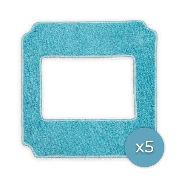 Cecotec Confezione 5 Panni Mop - Compatibile con Conga Windroid 1390 - Colore Blu