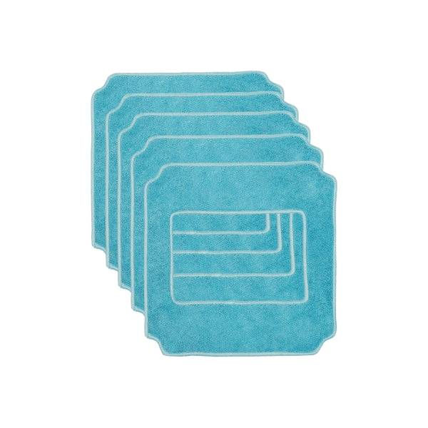 Cecotec Confezione 5 Panni Mop - Compatibile con Conga Windroid 1390 - Colore Blu