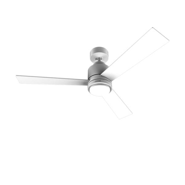 Cecotec EnergySilence Aero 4850 Style White Ventilatore da Soffitto con 3 Pale e Luce Integrata - 30W - Diametro 48" - LED 22W - 6 Velocità - Modalità Invernale - Modalità Natural Breeze - Colore Bianco