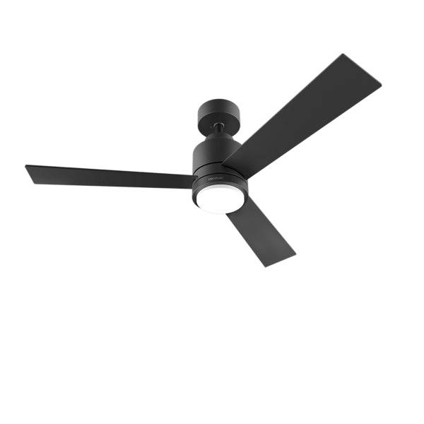 Cecotec EnergySilence Aero 4850 Style Black Ventilatore da Soffitto con 3 Pale e Luce Integrata - 30W - Diametro 48" - LED 22W - 6 Velocità - Modalità Inverno - Timer Regolabile - Colore Nero