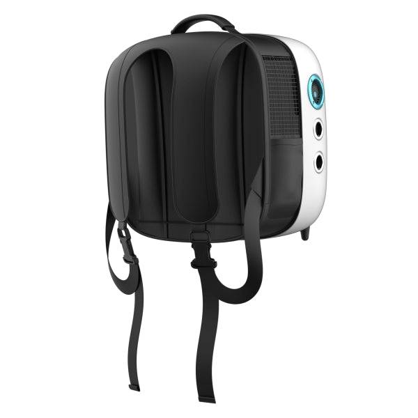 Cecotec Pumba 1800 Travel Fan Trasportino con Finestra - Sistema di Ventilazione con 2 Velocità - per Animali Domestici fino a 8kg - Luce Interna - Ergonomico - Tasca Laterale - 43x42x27.6cm - Colore Bianco