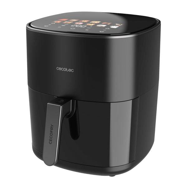 Cecotec Cecofry and Grill Duoheat 6500 Friggitrice ad Aria 3 in 1 - Potenza 2200W - Piastra - Griglia - Capacità 6,5L - Controllo Temperatura - 12 Menu Automatici - Colore Nero