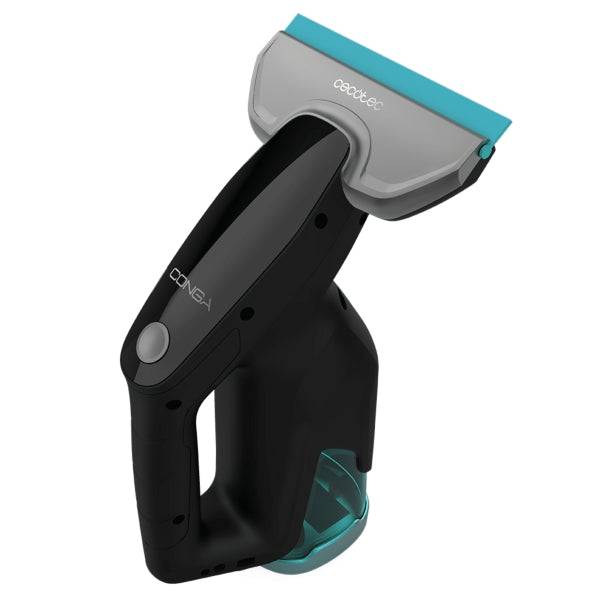 Cecotec Conga Popstar Glass Titanium Aspirapolvere Pulisci Vetri 3 in 1 - Batteria 3,7V - Autonomia 40min - Portata 100m² - Tubo Estensibile - 2 Beccucci - Serbatoio 100ml - Colore Nero e Blu