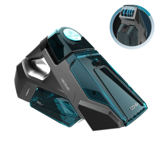 Cecotec Conga Motorhand Carpet and Spot Clean 2000 Aspirapolvere Portatile per Tappezzeria - 90W - Autonomia 25min - Spazzola Motorizzata - Spray Macchie - Doppio Serbatoio - Colore Nero e Blu