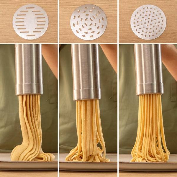 Cecotec Fun EasyPasta Macchina per Pasta e Churros - 40W - Portatile - Capacità 200g - Include 3 Dischi per Pasta - Disco Esclusivo per Churros - Senza Fili - 50 Usi per Carica - Colore Nero