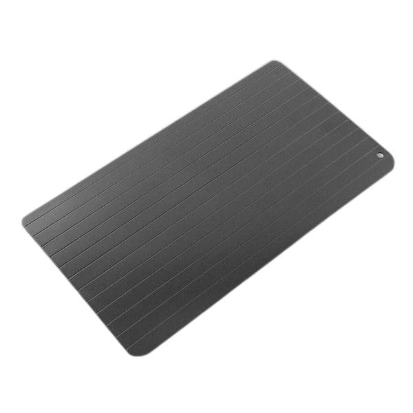 Innovagoods Piastra di Scongelamento Rapido Alimenti - Antiaderente - Stabile - Risparmio Energetico - Lega Metallica - Uso Universale - Pulizia Facile - 35x20.5x1cm - Colore Nero