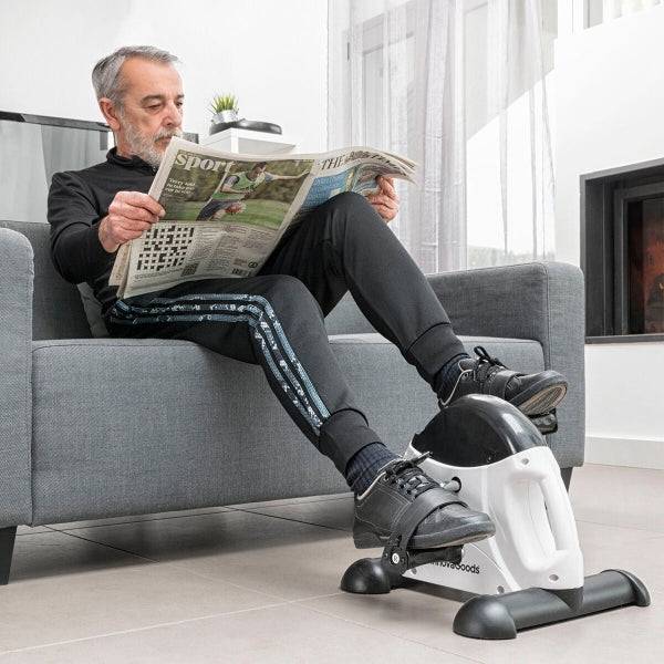 Innovagoods Pedaliera Statica per Gambe e Braccia - Resistenza Regolabile - Contatore LCD Digitale - Uso Interno - 35x31x39cm - Colore Nero