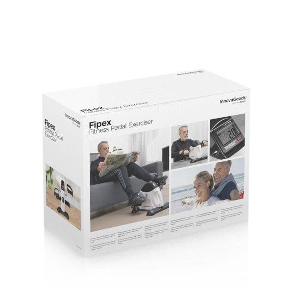 Innovagoods Pedaliera Statica per Gambe e Braccia - Resistenza Regolabile - Contatore LCD Digitale - Uso Interno - 35x31x39cm - Colore Nero