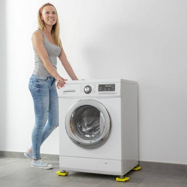 Innovagoods HeavEasy Attrezzo di Sollevamento e Trasporto Carichi fino a 200kg - Ruote 360º - Manico Antiscivolo - Multifunzione - Include Istruzioni - 35x9x10cm - Colore Giallo
