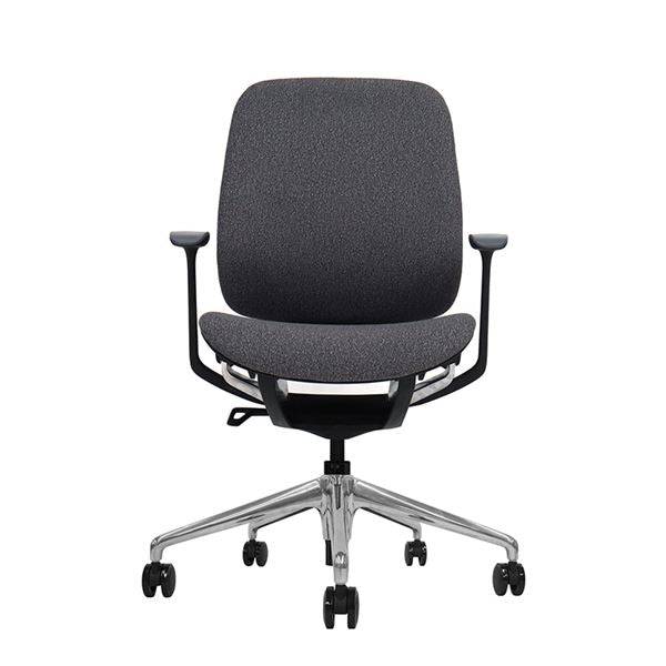 Cromad Zenith Collection Sedia da Ufficio - Pistone Pneumatico Grado 4 - Schienale Ergonomico - Braccioli Regolabili - Colore Nero
