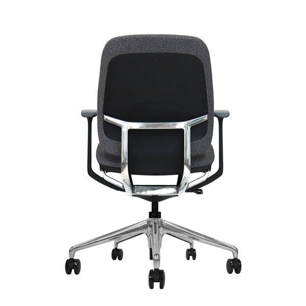 Cromad Zenith Collection Sedia da Ufficio - Pistone Pneumatico Grado 4 - Schienale Ergonomico - Braccioli Regolabili - Colore Nero