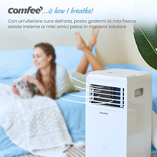 COMFEE' Condizionatore Portatile 9000 BTU, AMBRA 10C, 3-in-1, 25㎡/68m³, Timer 24H, Sleep Mode