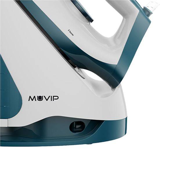 Muvip MV0650 Centro di Stiratura - Potenza 2200W - Serbatoio di 1.2L - Piastra Ceramica - Funzione Blocco Piastra