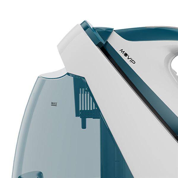 Muvip MV0650 Centro di Stiratura - Potenza 2200W - Serbatoio di 1.2L - Piastra Ceramica - Funzione Blocco Piastra